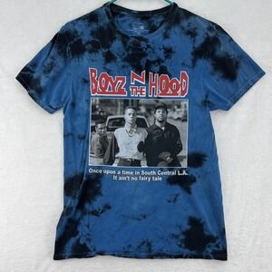 Boyz N The‎ Hood Shirt Mens XS Blue Black Tie Dye Movie Graphic Tee 2023 Cotton
